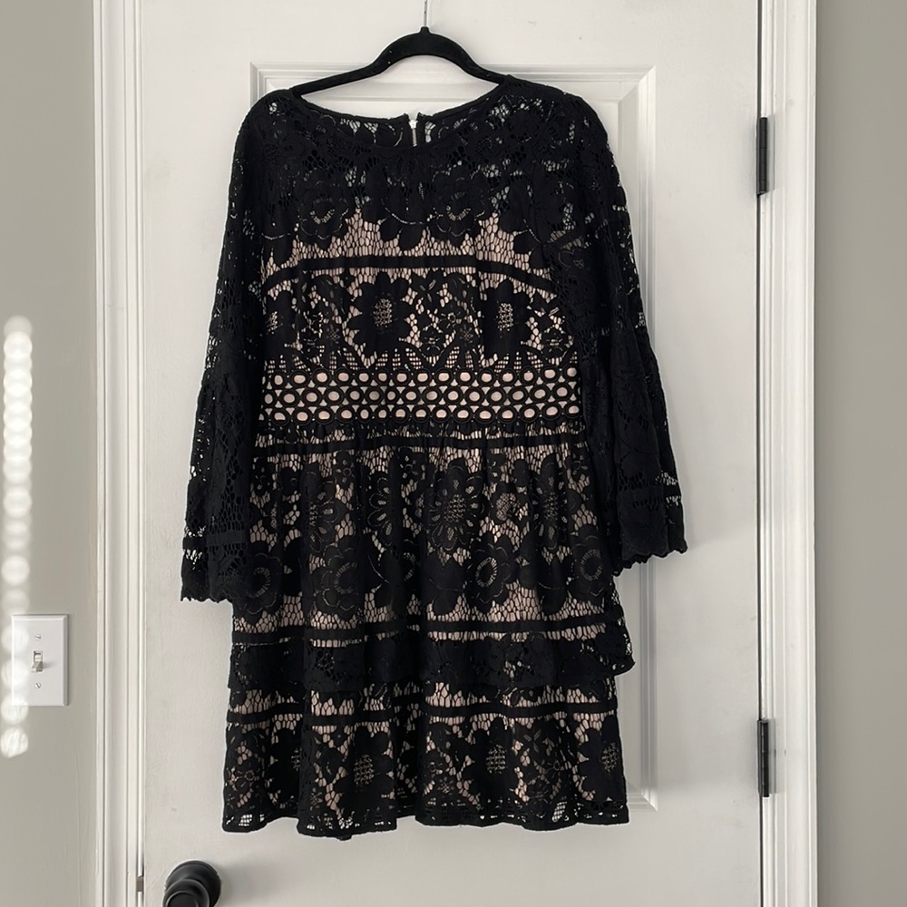 Size Large Kenzie Black Lace Dress